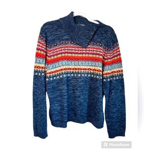 VINTAGE TIARA INTERNATIONAL Fair Isle Sweater XL